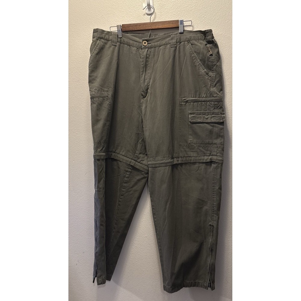 Gander Mountain Pants Mens‎ 42 x 30 Gray Guide Series Cargo Fishing Convertible
